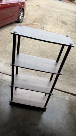 4-Tier Bookshelf with Black Frame
