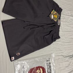 Black Bape Shorts Brand New