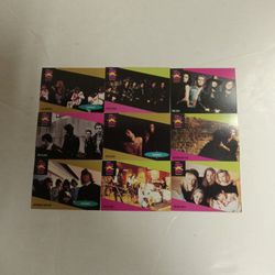 Lot Of 9 Rare Old SUPER STARS MUSIC Cards - LED ZEPPLIN DOORS CULT