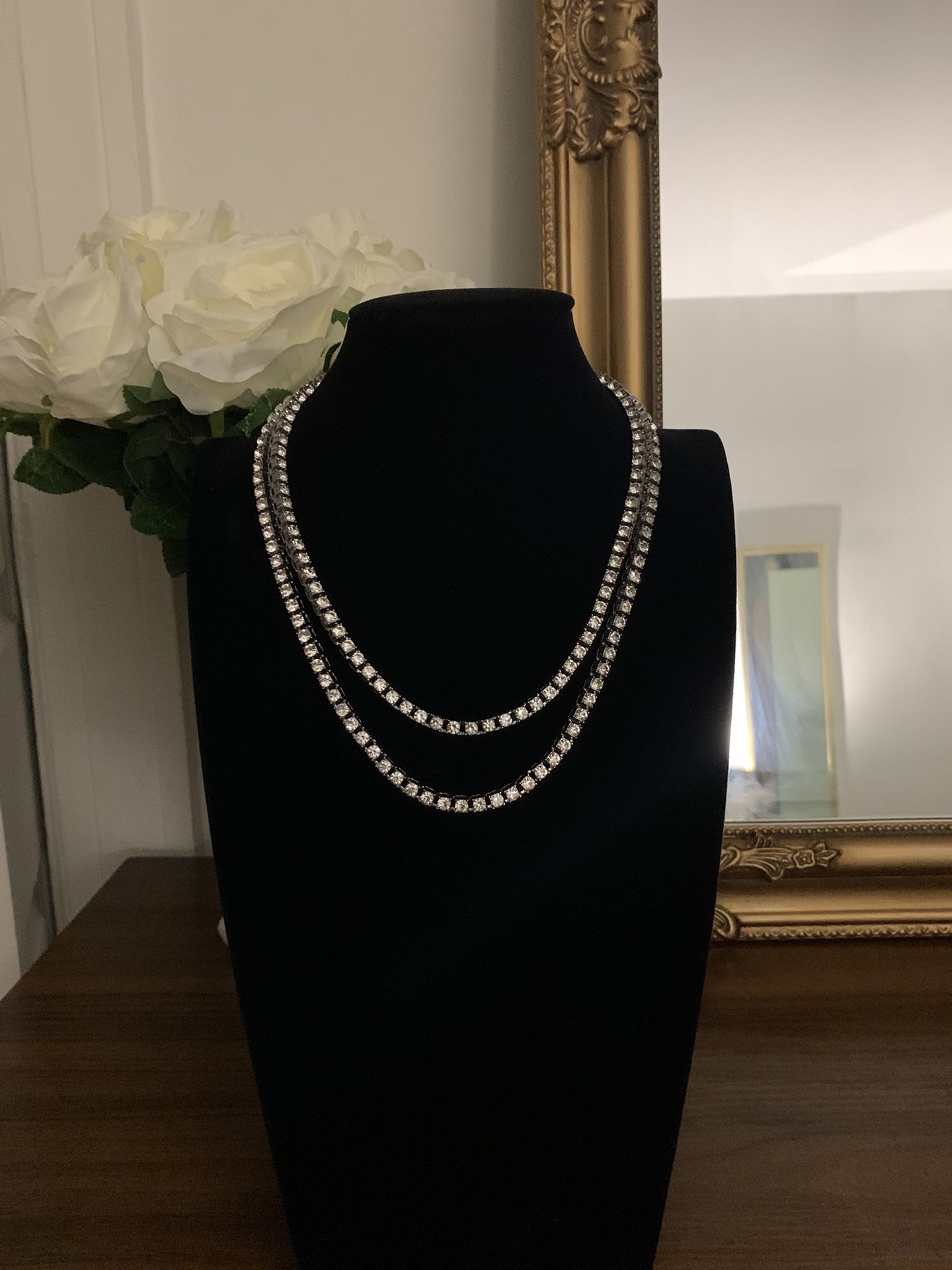 Creme Noir Luxury Fashion Jewelry Tennis Chain