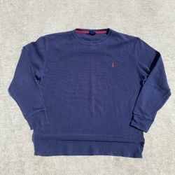 Navy Polo Ralph Lauren Waffle Knit shirt