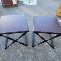 Iron Leg End Tables
