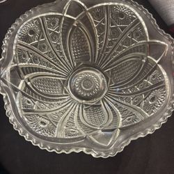 Antique cut glass bowl or punchbowl