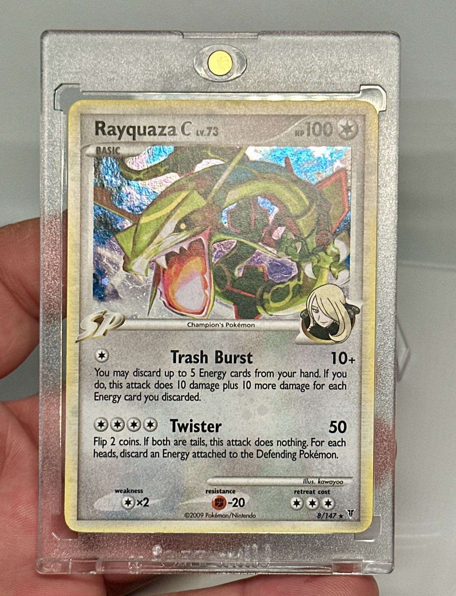 2009 Rayquaza C Lv. 73 8/147 - Supreme Victors - Holo Pokemon Card - Rare LP/NM