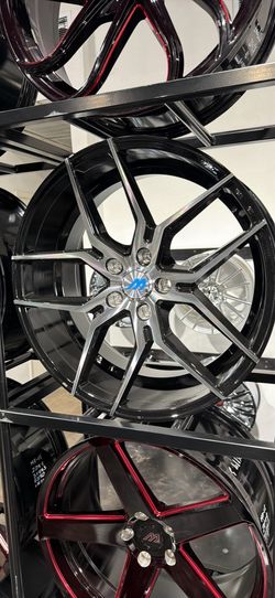 20s black machine wheel tires new 5x120