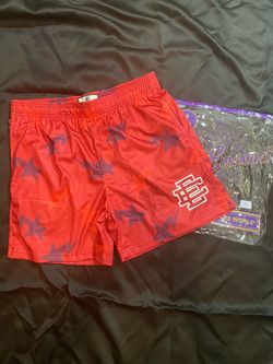 Red Patterned EE Shorts