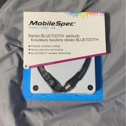MobileSpec Stereo BLUETOOTH Earbuds Neckband Noise Reduction MBS11181