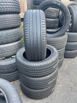 245/50R19 Pirelli 245/50/19 85-90% tread matching set of 4 used tires in excellent condition 400$ for 4 tires plus tax. Mount available but not inclu