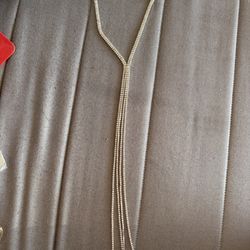 Sparkly Rhinestone Lariat Necklace