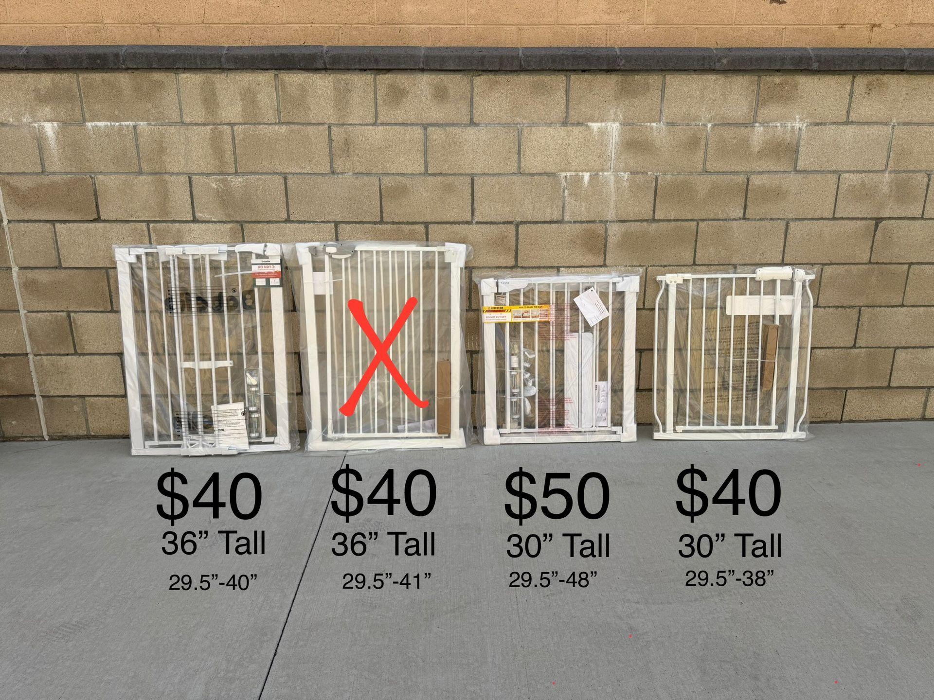 NEW Baby/Pet Gate, Auto Close Dog Gate for, Stairs & Doorway, Easy Walk Through Pet Gate **SEE PHOTO FOR PRICING**