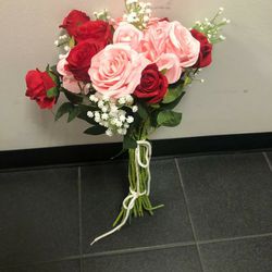 Colorful Artificial Rose Bouquet 

