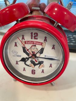 Los Angeles Angels Rally Monkey Twin Bell Alarm Clock