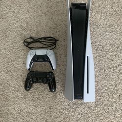 PS5 With PS5 And PS4 Controllers 