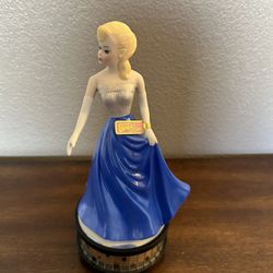 Vintage Barbie Midnight Blue 1965 Porcelain Music Box 