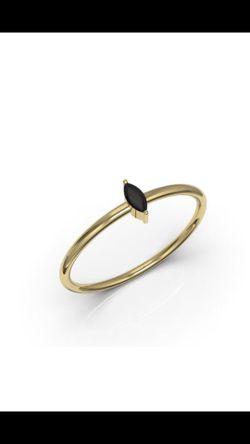 10k Yellow Gold Ring with Onyx