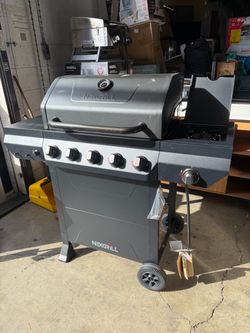 5-Burner Liquid Propane Gas Grill in Graphite Black with Side Burner