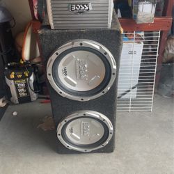 2 - 12’s in a box with amp everything BOSS