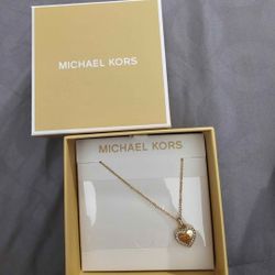 Valentines Heart Shaped Michael Kors Necklace