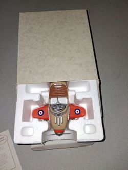 KIDDIE CAR CLASSICS 1941 STEELCRAFT SPITFIRE AIRPLANE IN BOX WITH CERTIFICATE