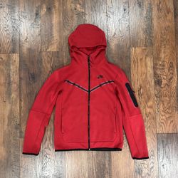 Red Nike tech fleece hoodie size:S in men’s