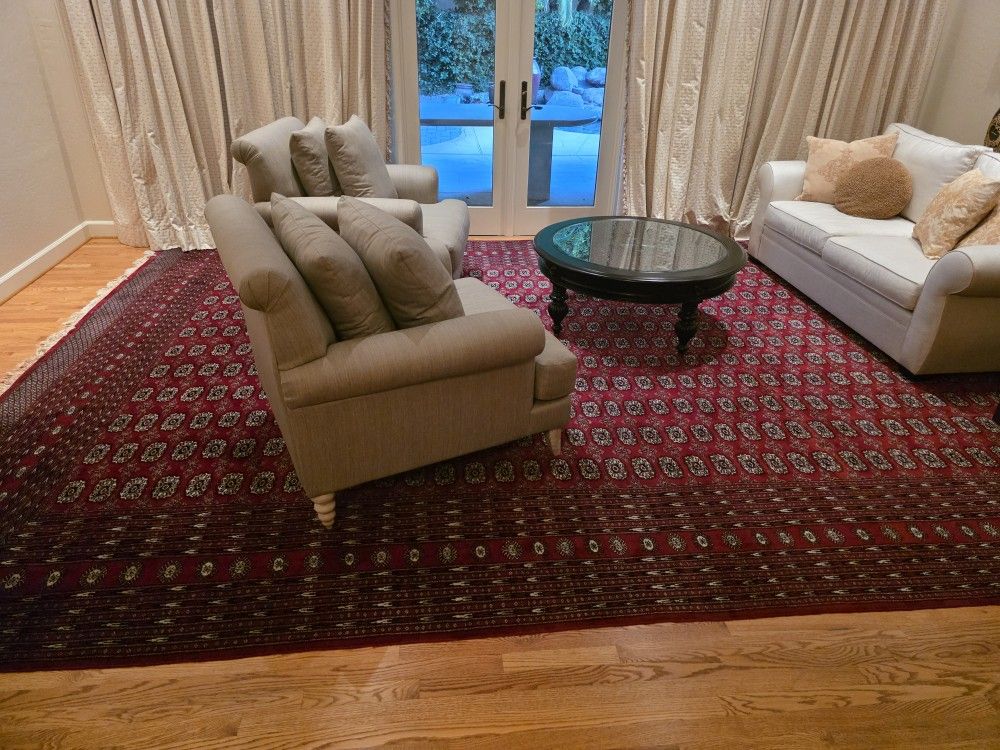 Global Collectors - 12 X 17 Vintage Bokhara Wool Rug