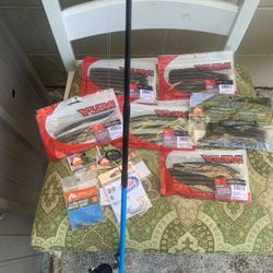 Fishing Pole And Worms  