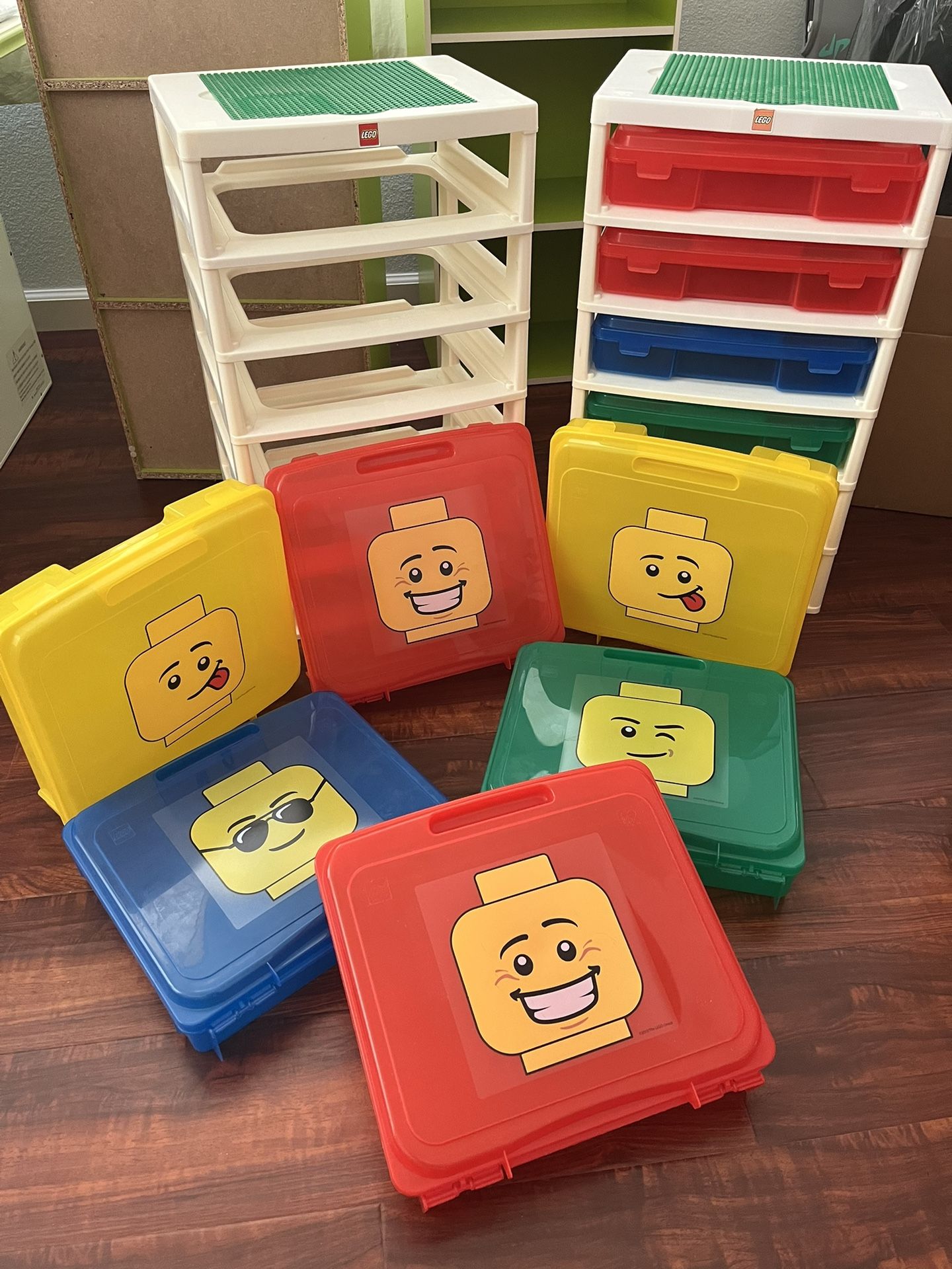 LEGO - IRIS Building Block 6 Storage Container Tower Drawers Bin Organizer