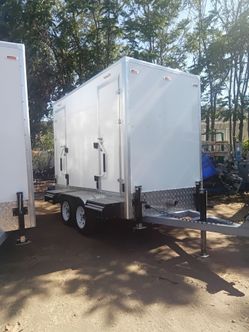 Two bathroom trailer  double axcel