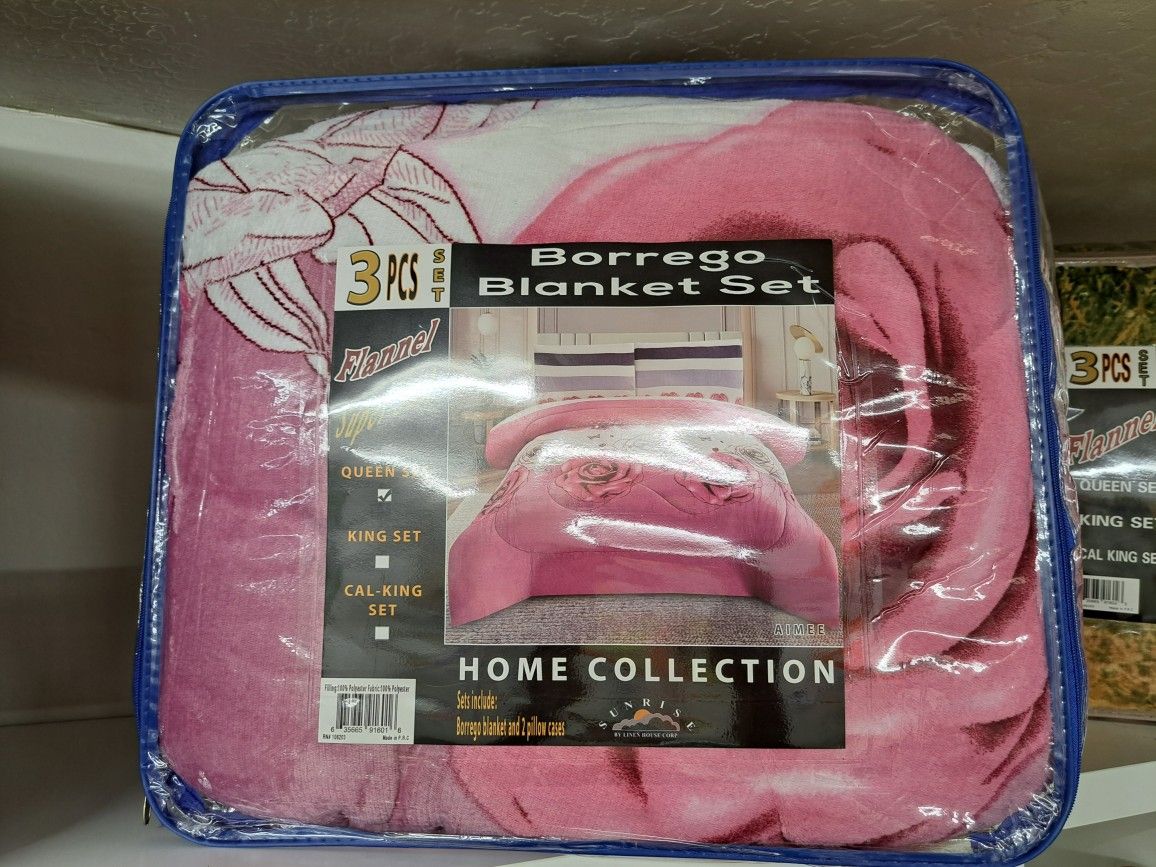 Borrego Blanket SET 3pcs 