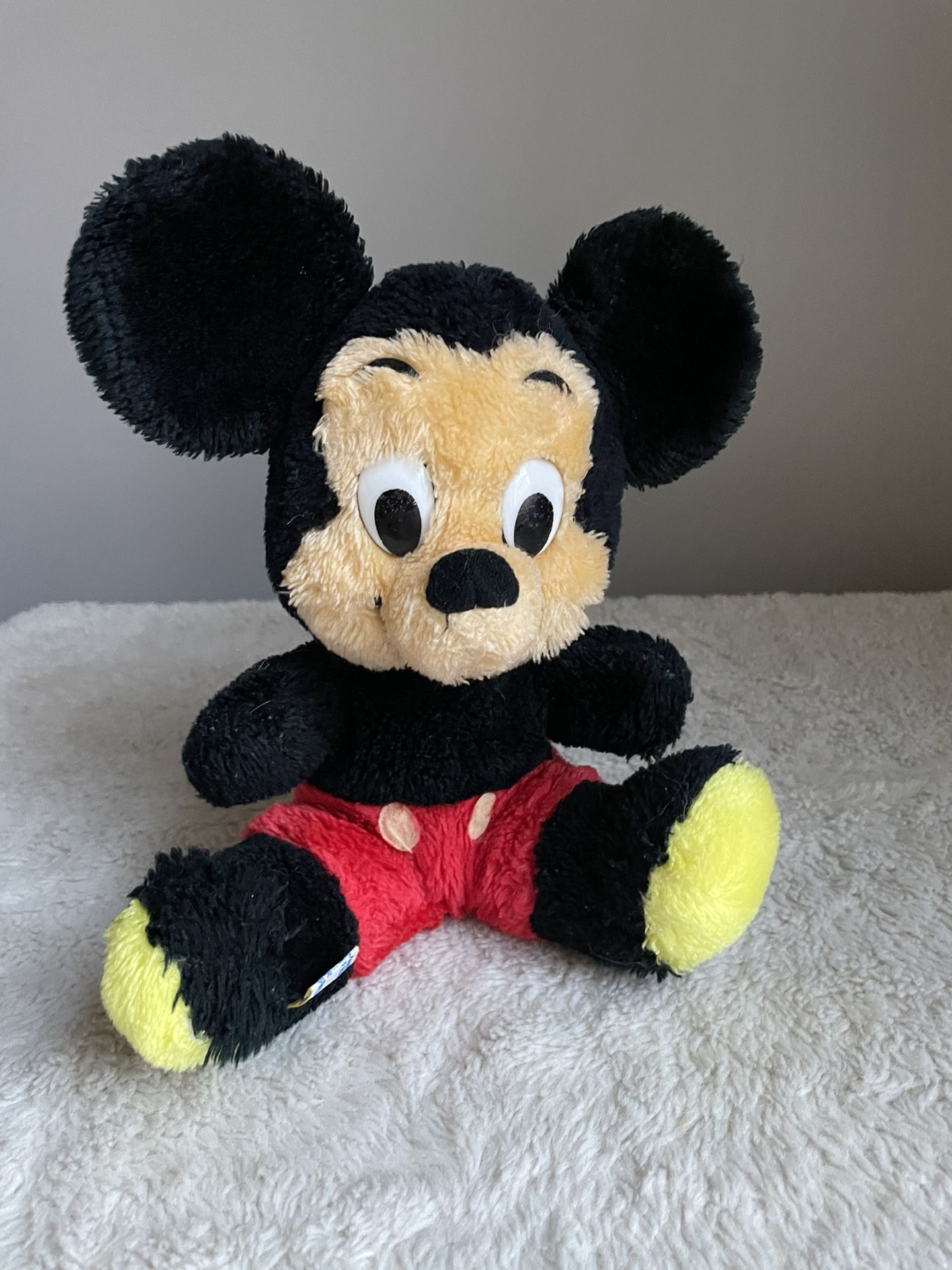Vintage Mickey Mouse Plush Toy Disney 