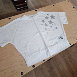 CK X-small Cut Off Sleeve Sweatshirt. Small Stain In Back, Might Just Need To Be Washed 