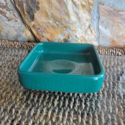 Forrest Green Ceramic 4.25 x 4.25 Square Dish