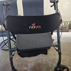 Nearly new 4 wheel walker