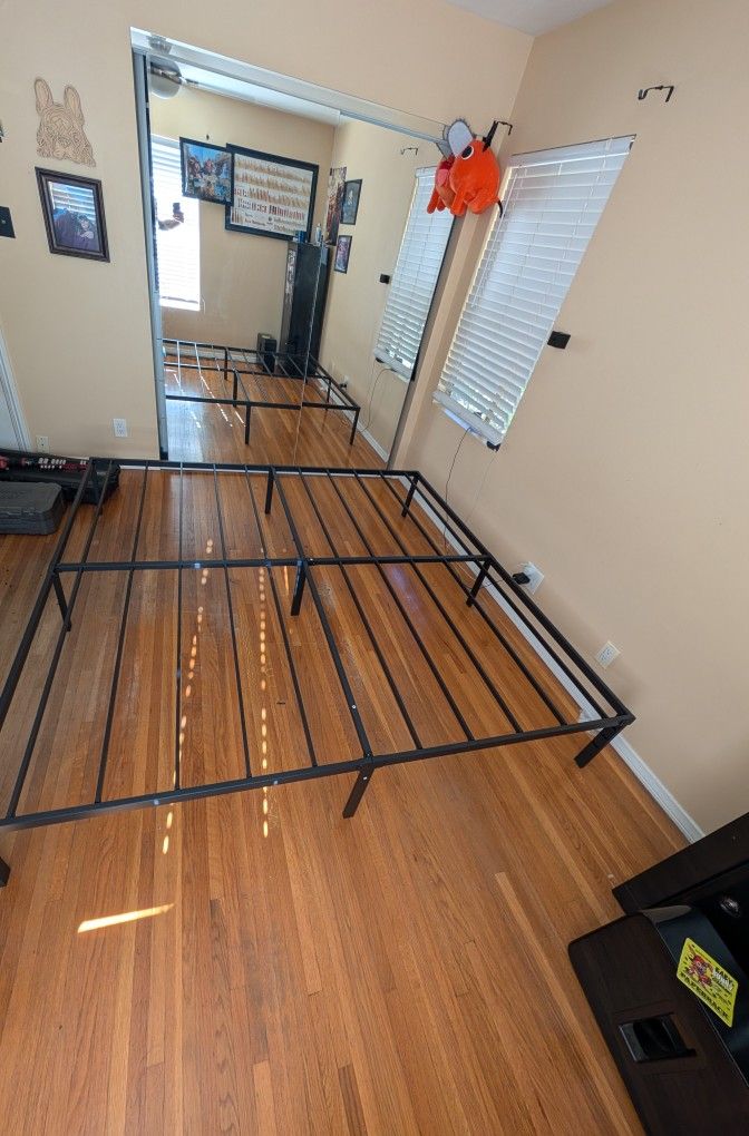 14in Metal Bed Frame King Size 