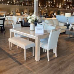 Table 4 Chairs And Bench 