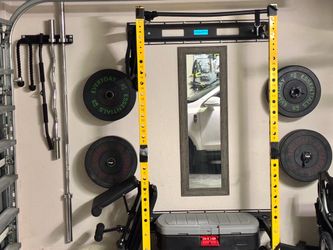Hulk fit Compact Foldable Squat Rack With Attachments