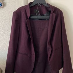 Skirt and Jacket Set- Maroon Color