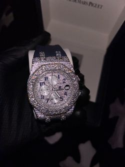 Custom Half Iced Chronograph Royal Oak Offshore Audemars Piguet