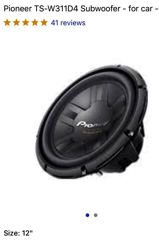 12 inch ts-311d4 pioneer subs brand new in box