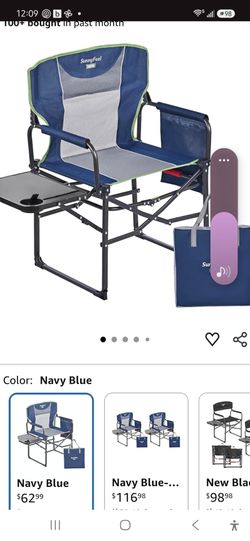 SUNNYFEEL Oversized Double Folding Camping Directors  Chair