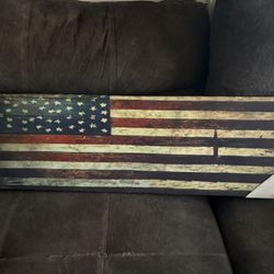 American flag canvas