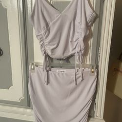 White Two Piece Set