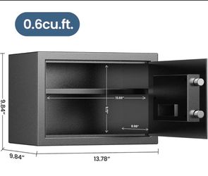 Locksworth Safe for Home, 0.6 Cubic Feet Safety Box