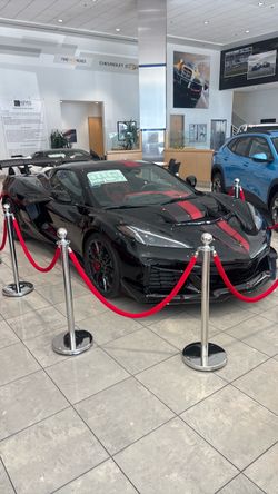 Chevrolet Corvette Z06 Black with Red Stripes