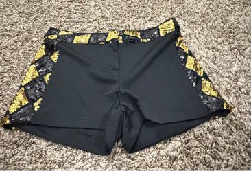 Black and Gold Sequin Dance Shorts OFFERS WELCOME