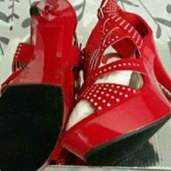 Women Red stilettos 