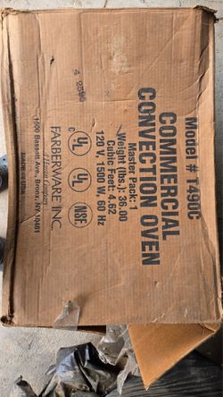 Commercial convention oven (new)