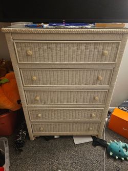 Moving - wicker dresser