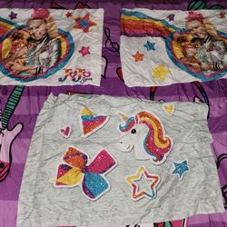 Girls Full Size Bedding Set-Jojo Siwa Theme