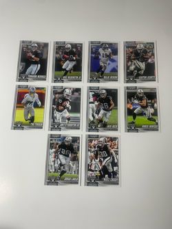 2026 Topps Football Las Vegas Raiders Complete Team Set 10 Cards